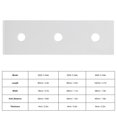 thumbnail image 3 of 10pcs Flat Mending Plate Aluminum Joining Plate 3 Hole Flat Connecting Joining Plate Aluminum Connecting Plate  for Straight Lengthening Connection Between, 3 of 7