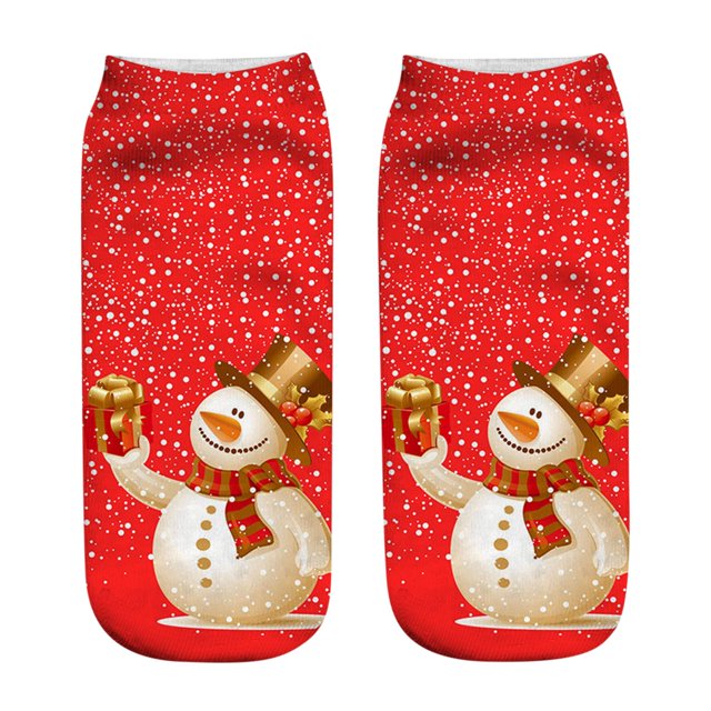 Harpily Chaussettes de Mode pour Femmes Imprimées en Trois Dimensions Chaussettes de Noël