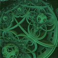 thumbnail image 1 of Ahgly Tapis d'Intérieur Lavable en Machine Carré Transitionnel Vert Forêt Foncé, 4 Pieds Carré, 1 of 7