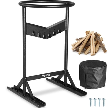 VEVOR Séparateur de Bois, Séparateur de Bûches TG pour Bois de 8,6 Pouces de Diamètre, Coupe-Bois Portatif en Forme de « V » Sécuritaire pour les Doigts, Trancheuse Manuelle en Coin en Acier Massif Robuste, avec Sac de Protection pour la Maison et le Terrain de Camping