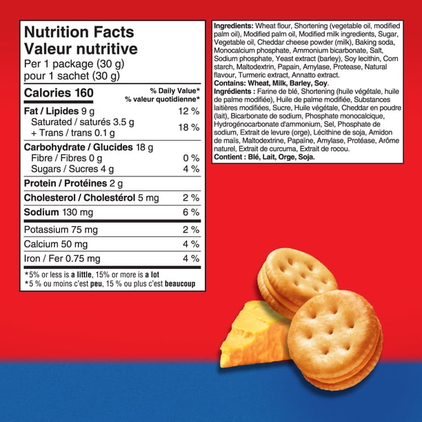 Ritz Bits Sandwiches Cheese Flavoured Crackers, Snack Pack