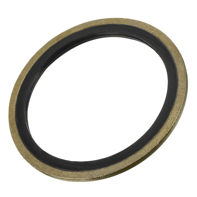 Uxcell Rondelles d'Étanchéité Collées M39 49.5x39x2mm Joint en Acier au Carbone en Caoutchouc Nitrile 5 Pcs