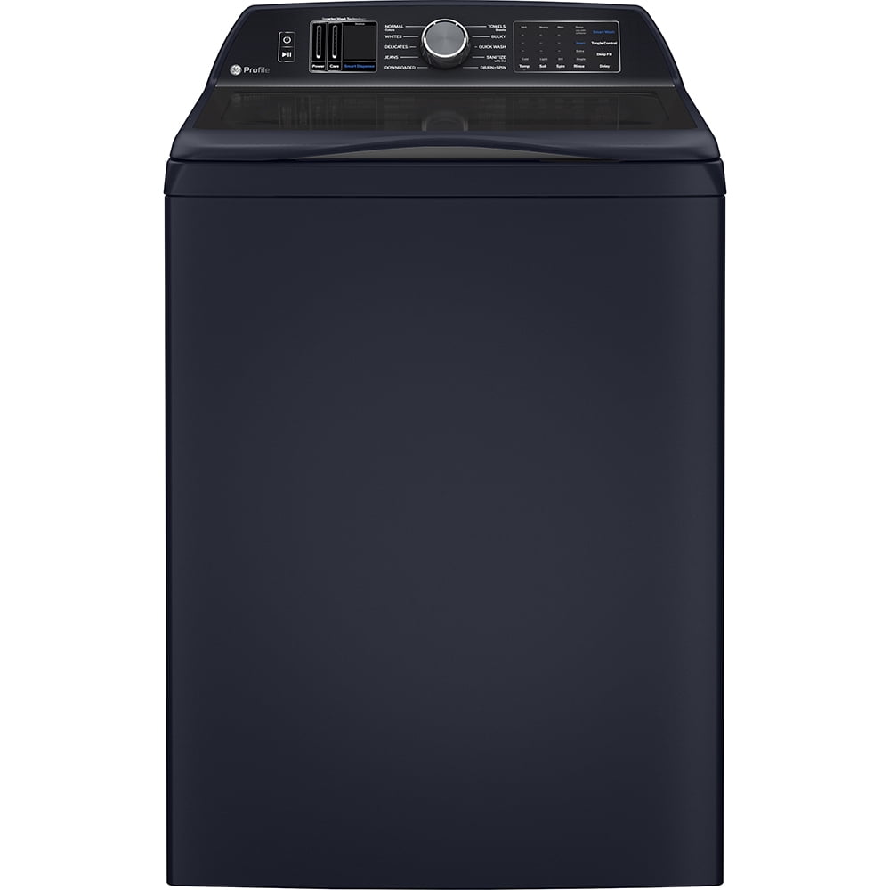 GE Profile 6.2 Cu Ft (IEC) Washer with Smarter Wash Technology Sapphire Blue- PTW900BPTRS