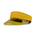 thumbnail image 2 of GDREDA Sun Hats Fashion Women Solid Color Sun Protection Topless Transparent Baseball Visor Cap，Yellow, 2 of 2