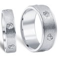 thumbnail image 1 of 1 1/2ct Matching His Hers Diamond Wedding Band Ring Set, 1 of 1