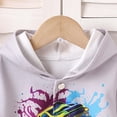 thumbnail image 1 of RXIRUCGD Chandail à Col de Baseball Décontracté pour Enfants, Imprimé Tendance et Cool, Uniforme de Baseball ( Gris, Taille : 2 Ans ), 1 of 6