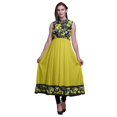 thumbnail image 1 of Bimba Robe Anarkali Aquarelle Black4 pour Femmes, Kurti Imprimée Ethnique Indienne, Longue Kurta, Robe de Soirée, Moyen, 1 of 6