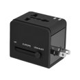 thumbnail image 2 of Herwey Universal Plug Adapter, Power Plug Adapter, All in One Universal Fast Charging Plug Adapter Travel Wall Outlet Converter with 2 USB Port, 2 of 7