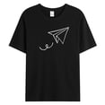 thumbnail image 3 of BOBOGOJP T-Shirts pour Homme à Manches Courtes, T-Shirt Graphique en Coton (Noir,P), 3 of 5