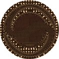 thumbnail image 1 of Ahgly Company Machine Washable Indoor Round Transitional Sienna Brown Area Rugs, 3' Round, 1 of 7