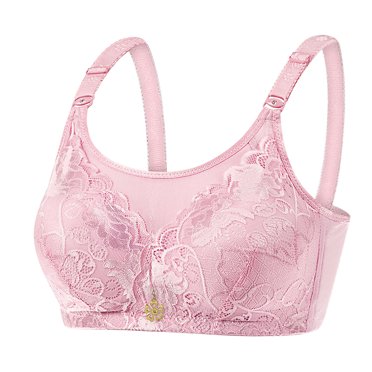Birdeem Womens Plus Size Bra,Casual Sexy Lace Front Button Shaping Cup Shoulder Strap Underwire Bra Plus Size Extra-Elastic Wirefree