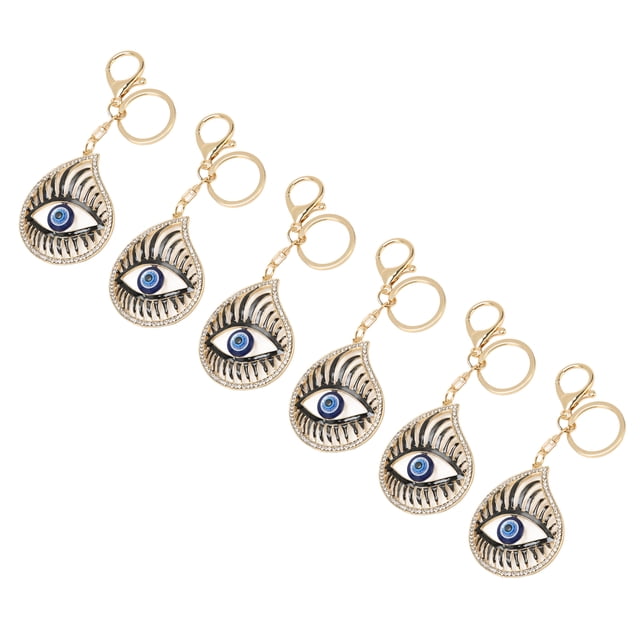 Rhinestone Eye Keychain, Versatile Black Blue Water Drop Eye Shape Eye Keychain Delicate Add Highlight For Bag Accessories