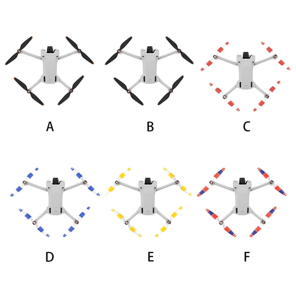 8 Pcs Hélice de Drone en Plastique Double Face Accessoires Ventilateurs d'Aile de Quadricoptère Pièces avec Vis Tournevis Remplacement pour DJI Mini 3 Pro Blanc Bleu