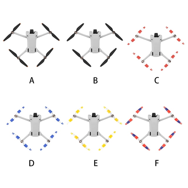 8Pcs Drone Propeller Plastic Double Sided Props Quadcopter Wing Fans Parts with Screw Screwdriver Replacement for DJI Mini 3 Pro White Blue