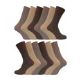 thumbnail image 1 of 12 Pairs Mens Non Elastic Ribbed Wide Top 100% Cotton Socks | Sock Snob, 1 of 2