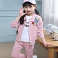 thumbnail image 4 of Kids Clothes Set Woodpecker Printed Long Sleeve Jacket & Pants for Girls, 4 of 5