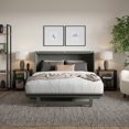 thumbnail image 3 of Santa Fe Queen Wood Murphy Bed Chest with Mattress & Built-in Charger in Gray, 3 of 19