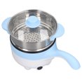 thumbnail image 1 of Portable Electric Cooking Pot, Safe Prevent Drying Car Electric Cooking Pot Automatically Cut Off Non Stick with Steaming Pot for Camping, 1 of 7