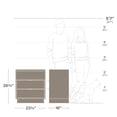 thumbnail image 3 of Prepac Simply Modern 23.75" White 2-Drawer Nightstand, 3 of 5