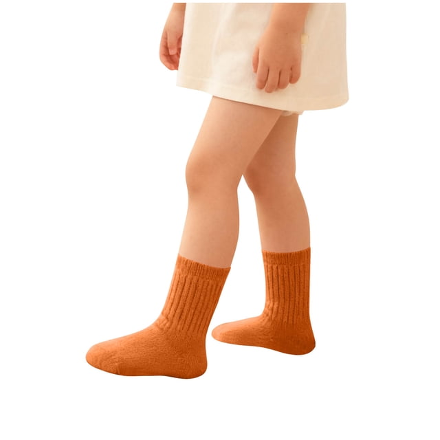 Tube Socks Kids Children's Comfortable Solid Color Tube Socks Princess Style Baby Socks Tube Socks Girls