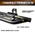 thumbnail image 3 of AMERICAN MODIFIED Side Step Bars for 2018 to 2023 Jeep Wrangler JL, Black, 3 of 7