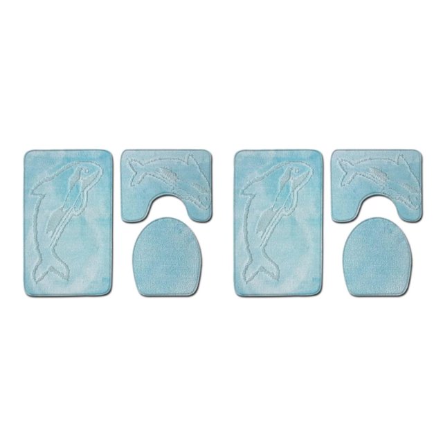 Guardoinrt 3pcs/set Stylish And Comfortable Bath Mat For Chic Bathroom Decor Easy PJ210908-A010 2Set