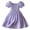 White, Purple, variant on FhsagQ Dress for Girls Toddler Children Girls Short Sleeve Flowers Prints Dresses Dress Clothes Girls' Easter Dresses Formal Two Color Baby Girls' Dresses Blue White 3-4 Years