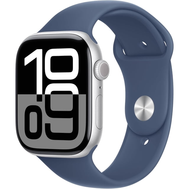 Refurbished Apple Watch Series 10 Aluminum 46mm A3003 (GPS Only, No Cellular) Silver (Grade A+)
