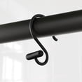 thumbnail image 1 of Mainstays Decorative S-Shaped Shower Curtain Hooks with T-Bar Ends, Matte Black, 1 of 7