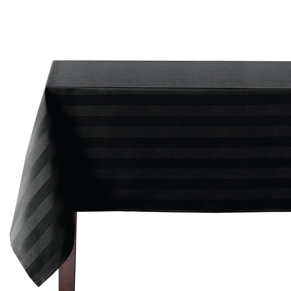Nappe rayée en microfibre Hometrends 60x84, noire