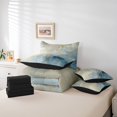 thumbnail image 4 of YST Ombre Aesthetic 7pcs Comforter Set, Twin, Gradient Graffiti Bedding Set, 4 of 4