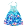 thumbnail image 1 of 2025 Robe Chat Fleurie pour Tout-Petit Bohème Fleurs Sans Manches Plage Grande Taille Robe de Ballet Bretelles Robe Princesse, 1 of 4