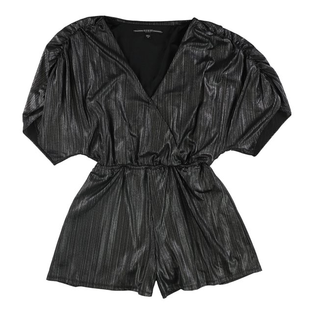 GUESS Combinaison Froncée Métallisée pour Femme, Métallique, Moyen