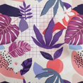 thumbnail image 1 of oneOone Cotton Poplin Purple Fabric Tropical Craft Projects Decor Fabric Printed By The Yard 42 Inch Wide, 1 of 5