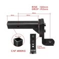 thumbnail image 4 of 5 Hole Adjustable Height Tow Bar Hitch Drop Mount 50MM Ball CAP 4000 KG Trailer RV Camper Caravan Parts Accessories ,Dependable Strength, 4 of 6