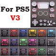 thumbnail image 2 of Ensemble de Boutons de Remplacement D-Pad L1 R1 L2 R2 Bouton de Déclenchement Touche Anneau d'Accentuation pour Manette PS5 V3.0 BDM-030 Rouge, 2 of 6