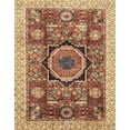 thumbnail image 1 of Ahgly Company Tapis Rectangulaire Abstrait Rouge Brique, 4 Pieds x 6 Pieds, 1 of 6
