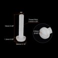 thumbnail image 2 of Unique Bargains Nylon Machine Screws, M2x10mm Slotted Pan Head Fasteners Bolts, White 50Pack, 2 of 4