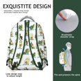 thumbnail image 5 of Green Avocado Students Backpack Fresh Avocado Pattern School Bag with Avocado Lover Design, Durable and Lightweight, 5 of 5