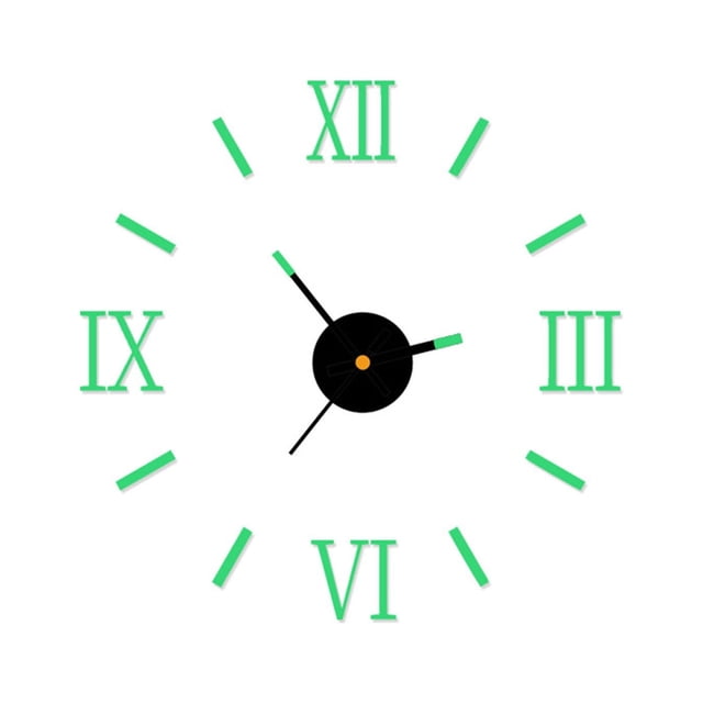 TIMIFIS Wall Clock Wall Sticker Diy Luminous Stereo Digital Wall Clock Wall Sticker Clock Living Room Decoration Clock Wall Clock