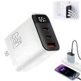 thumbnail image 1 of Wzzjkit 3-in-1 GaN Fast Charger 65w 2025 Super Fast Charger Module with 2 Type-C USB Ports Portable 1 Fast Charging Adapter Wall Plug for Phone Tablet Lapt, 1 of 8