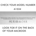 thumbnail image 2 of Étui pour MacBook 12, Étui Rigide en Plastique Ultra Mince avec Protecteur de Clavier Transparent UE, Housse de Protection pour Apple MacBook 12 Retina, Modèle : A1534, 2 of 7