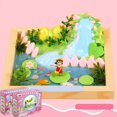 thumbnail image 3 of Handmade Micro Scene Little Red Riding Hood Material Kit Crystal Glue Light Clay Children‘s Parent Child Craft Diy Toys, 3 of 4