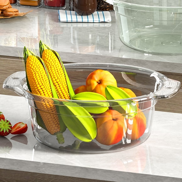 Thickened Large Capacity Transparent Plastic Basin for Washing,Storage,and Organizing Multi Use Dorm Bathroom Sink Tub for Household,Students,Infant Foot Washing Clear Plastic with Wall Mountable