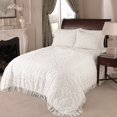 thumbnail image 1 of Beatrice Home Fashions Medallion Chenille, Standard Sham, White, 1 of 2