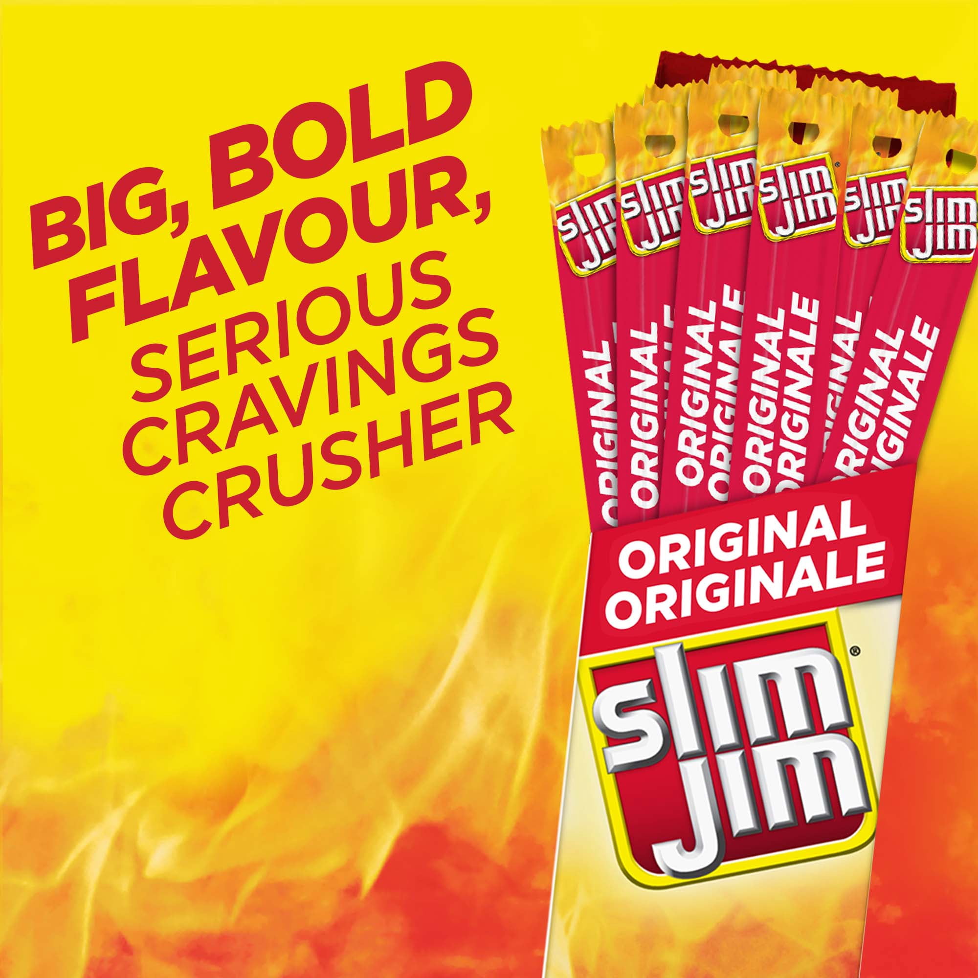Slim Jim Sausage Protein Snack, Giant Slim® Original, 27.5 Grams