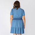 thumbnail image 2 of Devoted Taille Plus Femme mini robe en denim à manches courtes, 2 of 7