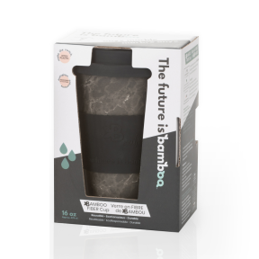The Future Is Bamboo - Tasses en Bambou Café - Marbre Onyx