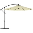 thumbnail image 1 of Outsunny Parasol de Patio de Luxe 10 Pieds, Parasol de Marché Extérieur, Beige, 1 of 10