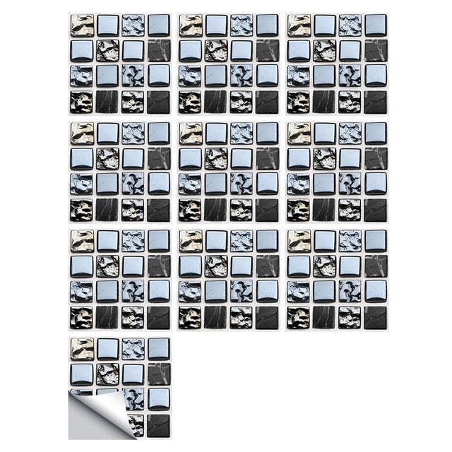 3D Tile Stickers for Kitchen 1Set 10Pc Self Adhesive Tile 3D Sticker Kitchen Bathroom Wall Sticker Decoration Self Adhesive Wall Tiles